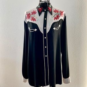 H Bar C Vintage Western Men's Shirt-L